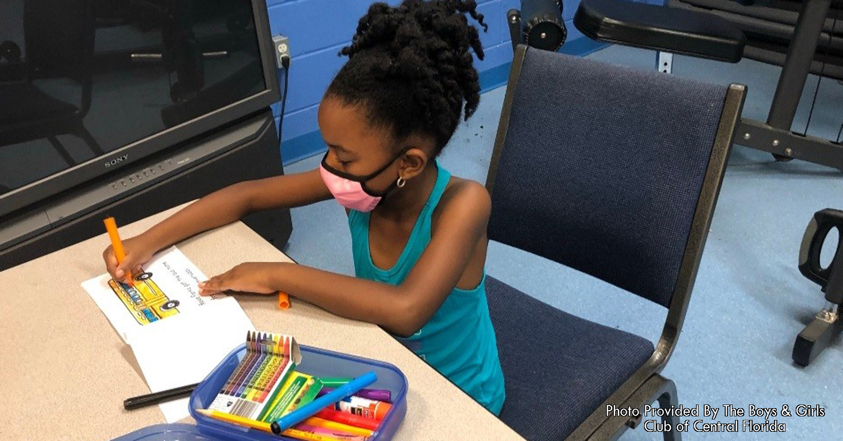 New student from virtual schooling was illustrating her Rosa Parks book. While developing readers in K and 1st grade, our reading specialists at Boy's & Girl's Club were preparing for their part in the Black History program.