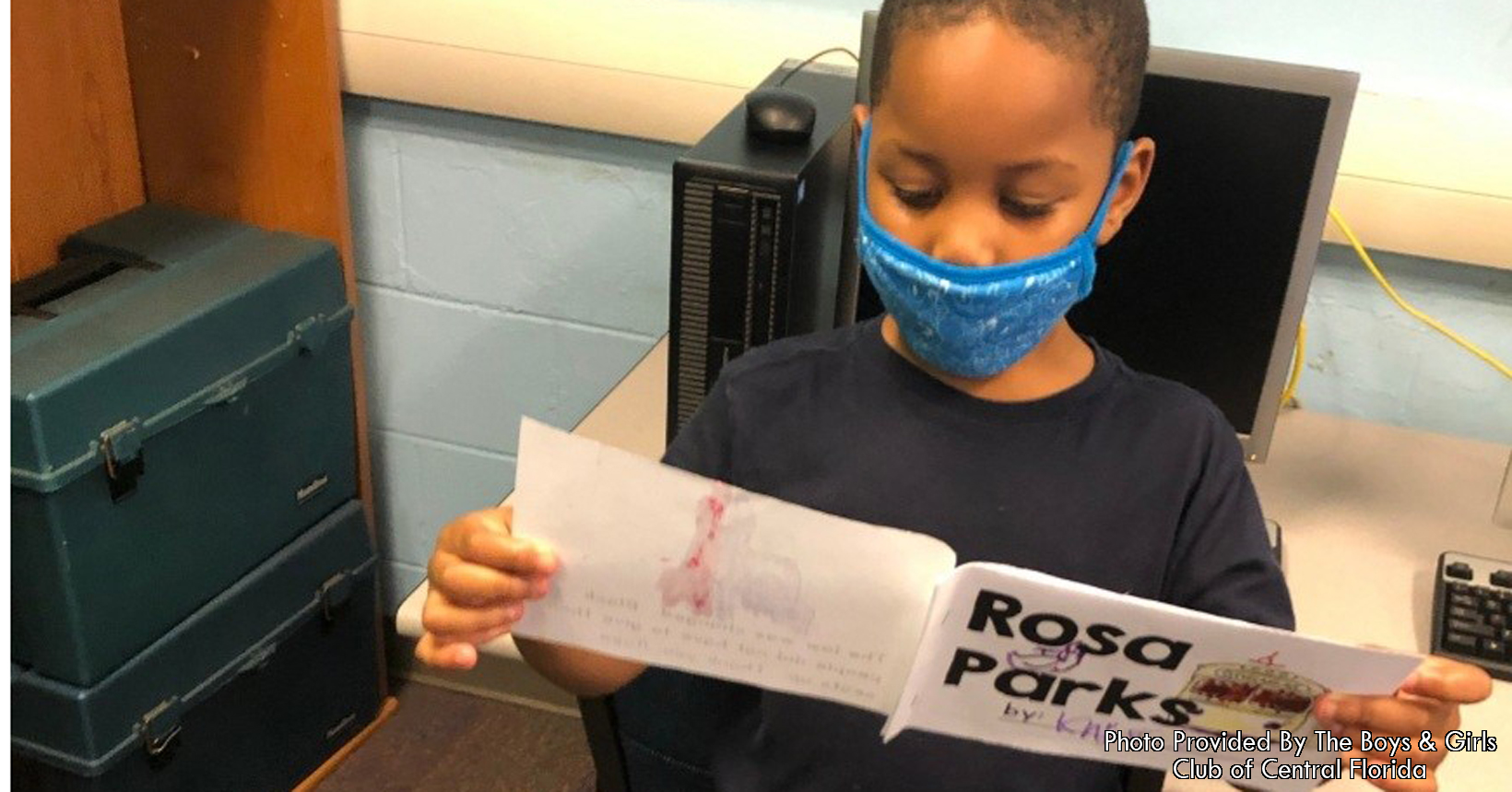 A simple book on Rosa Parks was chosen to be read at the program.