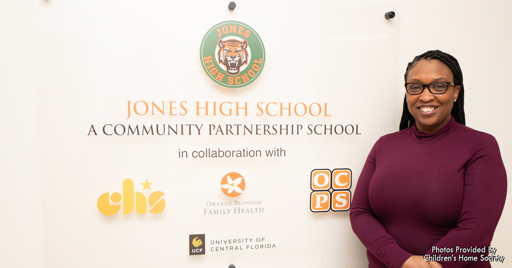 Children’s Home Society of Florida Mental Health Counselor at Jones High, a Community Partnership School, Veronica Dickens.