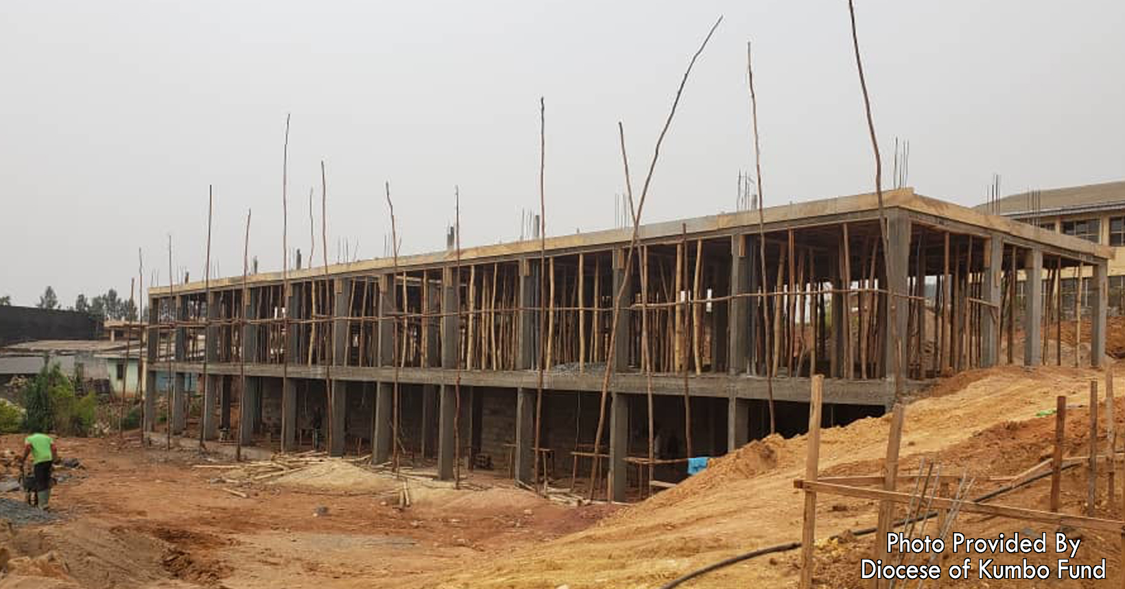 School building under construction