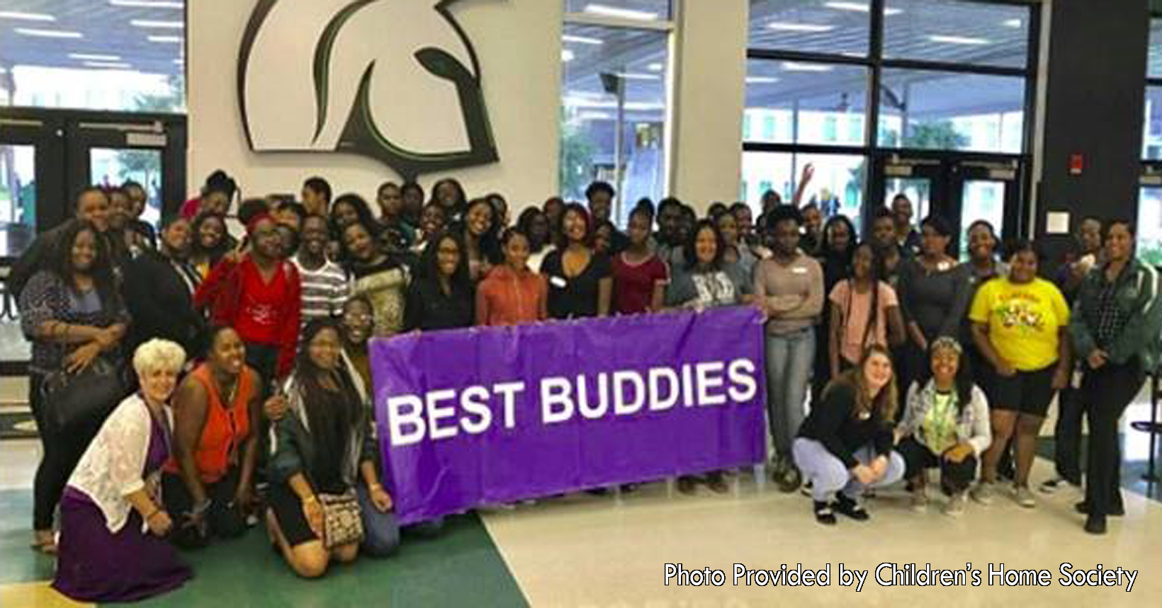 Taken by the Evans media Department of Evans High school, the photo captures students participating in the Best Buddies program. Being sponsored by Ms. DuFour, they had a great turnout celebrating their buddy pairings with food and exciting conversations.