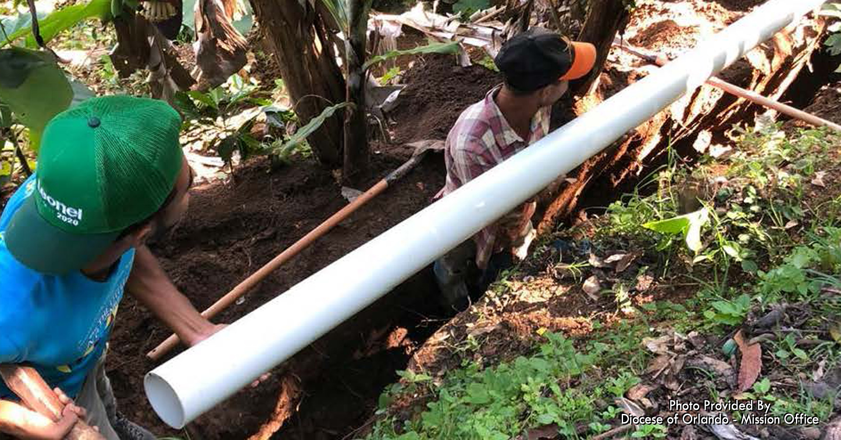 Pipes are being installed to better navigate water to the local people.